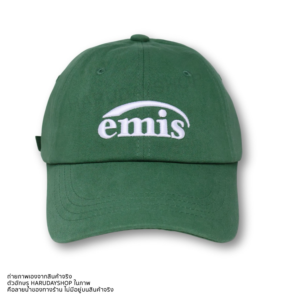 หมวก CAP emis หมวก emis สีเขียว (TONE ON TONE WAPPEN BALL CAP)