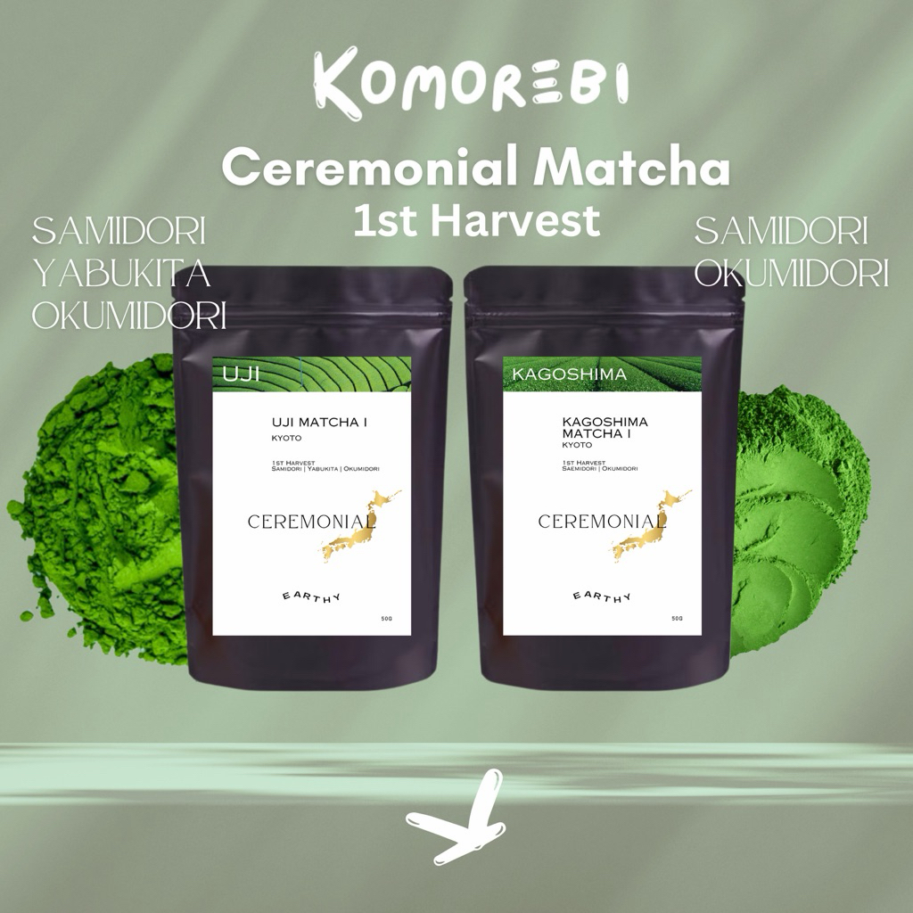 มัทฉะเกรดพิธีการ ceremonial matcha  komorebi matcha มัทฉะโทนถั่ว อุจิมัทฉะ yamematcha