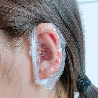 ของมาใหม่！ถุงพลาสติกครอบหู 100ชิ้น/แพ็ค สำหรับย้อมผม แบบใช้แล้วทิ้ง กันน้ำ สระผม ทำผม