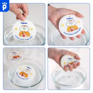 My Paws ฟองน้ำล้างจาน ทำจากเยื่อไผ่ มีสายคล้องให้