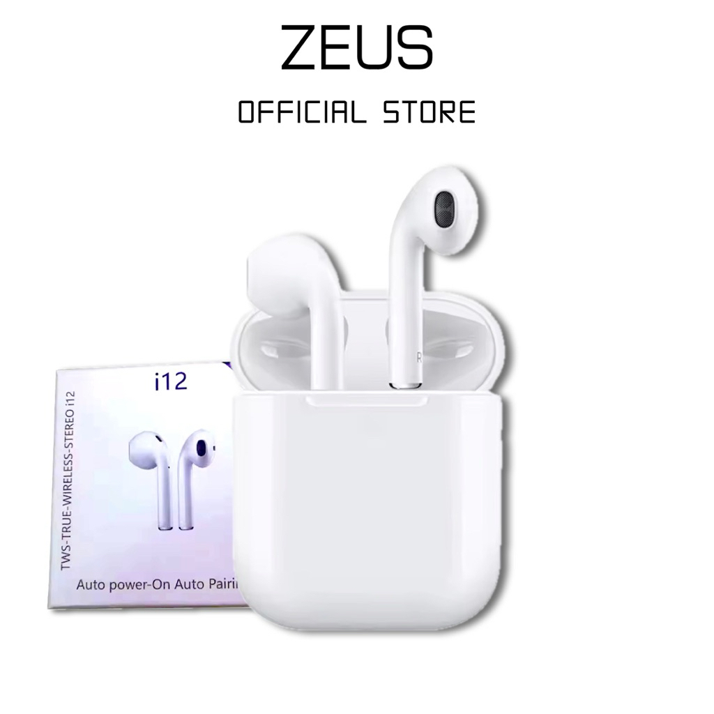 หูฟังบลูทูธ  i12 TWS  Bluetooth i12 หูฟังบลูทูธไร้สาย หูฟังโทรศัพท์