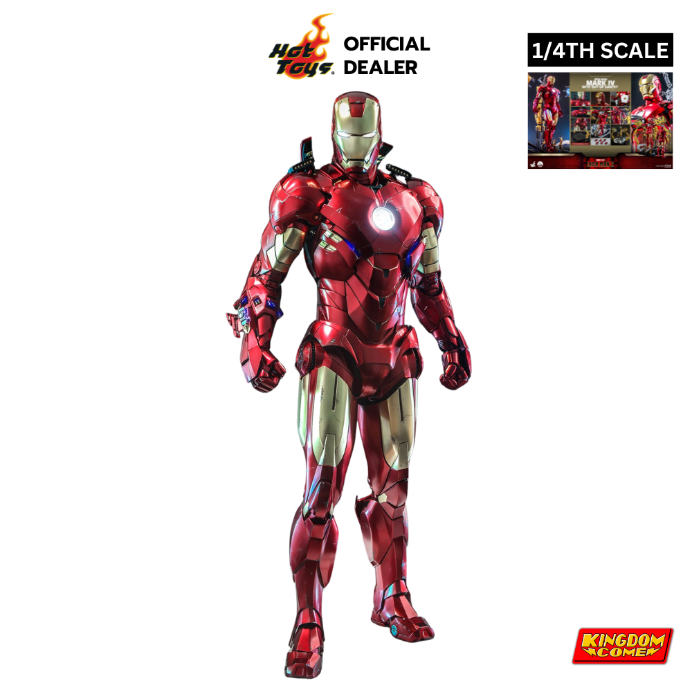 ของสะสม ฟิกเกอร์สเกล1:4 Hot Toys – QS021 - Iron Man 2 - 1/4th scale Iron Man Mark IV with Suit-Up Ga