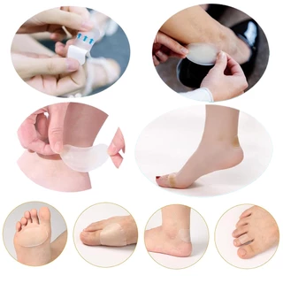 10 รายการ แพทช์ป้องกันแรงเสียดทาน แบบโปร่งใส มีกาวในตัว / แผ่นแปะส้นเท้า Hydrocolloid แผ่นซิลิโคนกันรองเท้ากัด