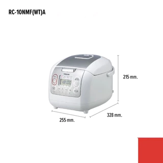 TOSHIBA หม้อหุงข้าวดิจิตอล รุ่น RC-10NMF(WT)A ความจุ 1.0 ลิตร