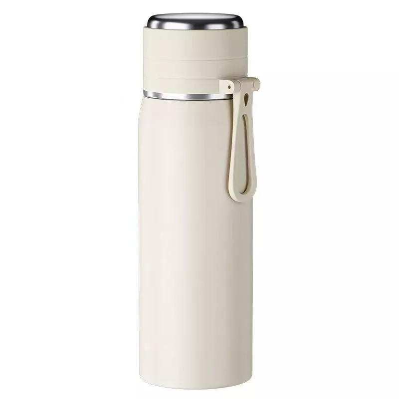 กระติกเก็บอุณหภูมิสแตนเลส 316 ความจุ 600ml เก็บร้อน-เย็น 48 ชม. ฝาปิด 2-in-1 มีตะแกรงชงชา สายสะพาย 3 สี พร้อมส่ง thumbnail 6