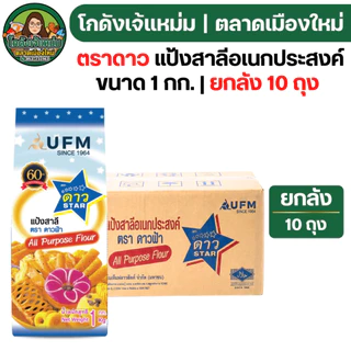 🔴NEW.VIP30%🎁 [x10ถุง] ตราดาวฟ้า แป้งสาลีอเนกประสงค์ ขนาด1กก.