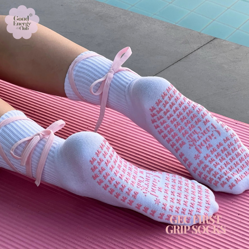 GOOD ENERGY CLUB - GEC FIRST GRIP SOCKS ถุงเท้าพิลาทีส ถุงเท้าโยคะ กันลื่น (15M-15N) - รูปที่ 3