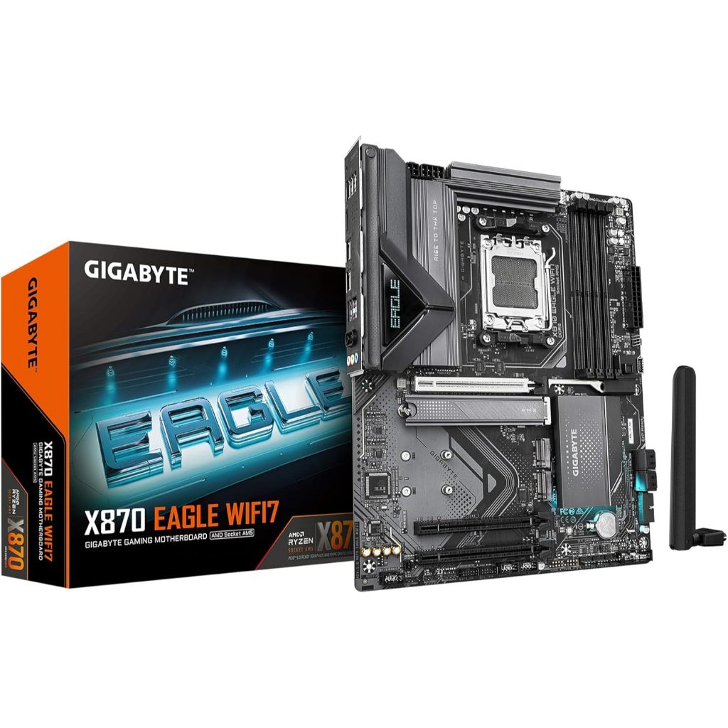 MAINBOARD (เมนบอร์ด) Gigabyte X870 EAGLE WIFI7 AM5 DDR5 Wi-Fi 7 ATX
