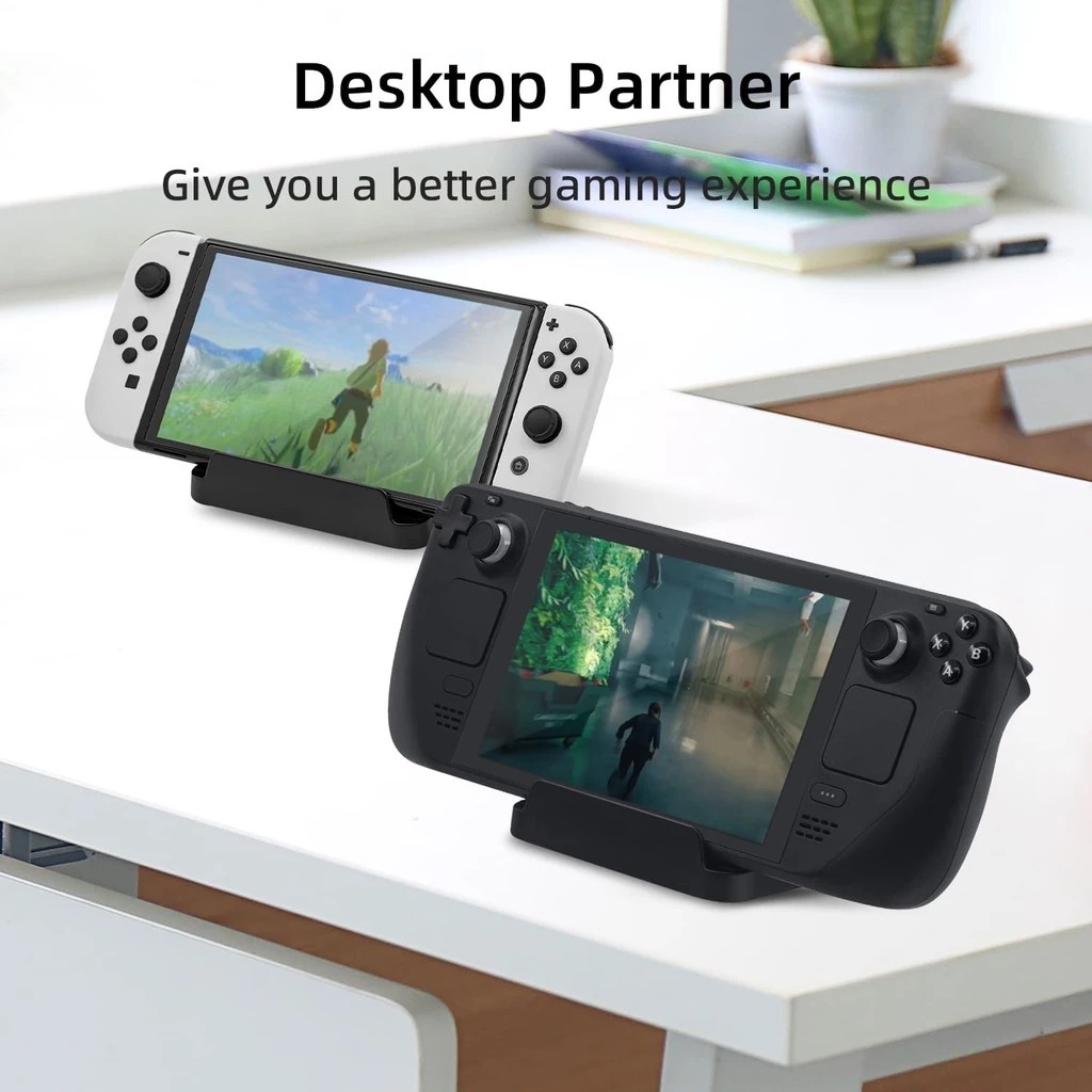 ฐานตั้งสำหรับ Steam Deck/Nintendo Switch/Nintendo Switch OLED/Nintendo Switch Lite - สีดำ