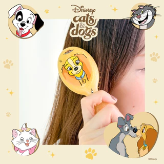 UNO หวีพกพา Lady and the Tramp Disney Cats&Dogs ลิขสิทธิ์แท้