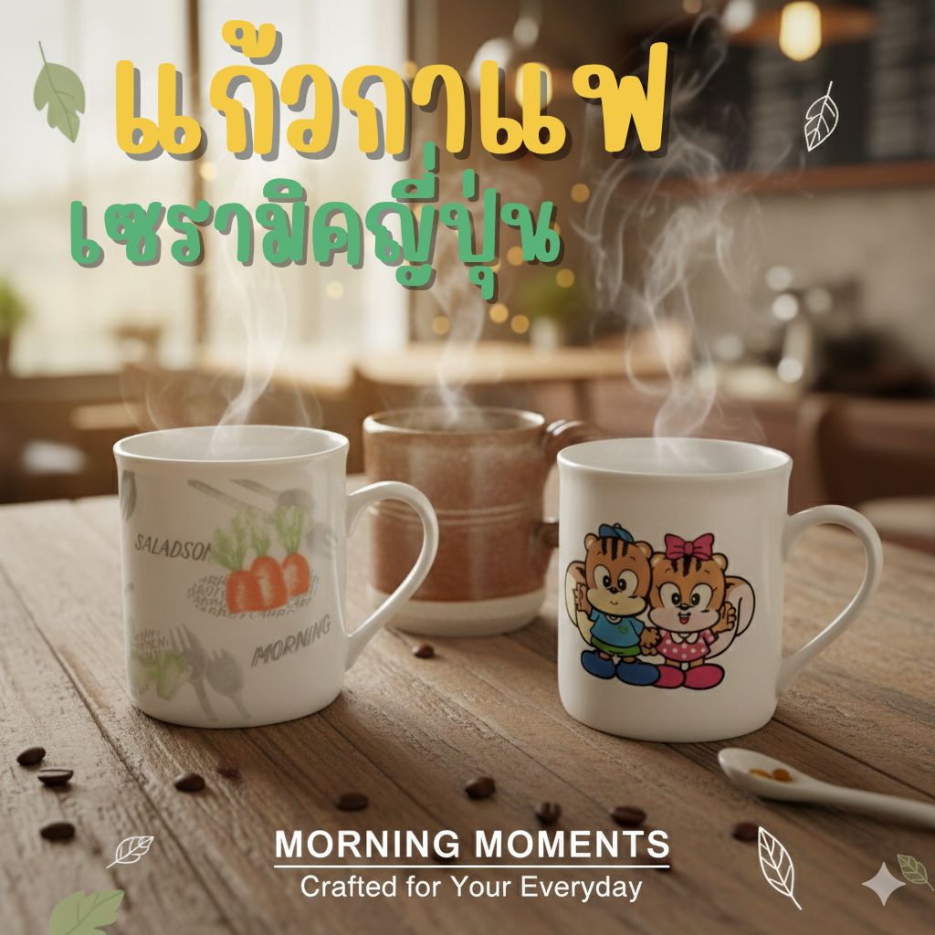 แก้วกาแฟเซรามิคญี่ปุ่น แก้วมัค มือสองสภาพดี จากญี่ปุ่น stock 50