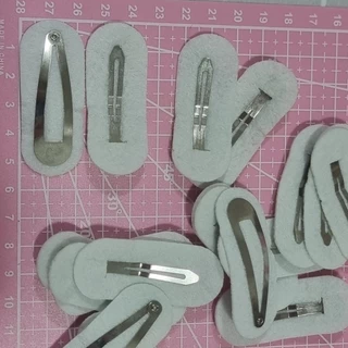 กิ๊บแฮนด์เมดพร้อมแผ่นรองกิ๊บ แพค10 ชิ้น ขนาด 5 ชม.พร้อมส่งจากไทย