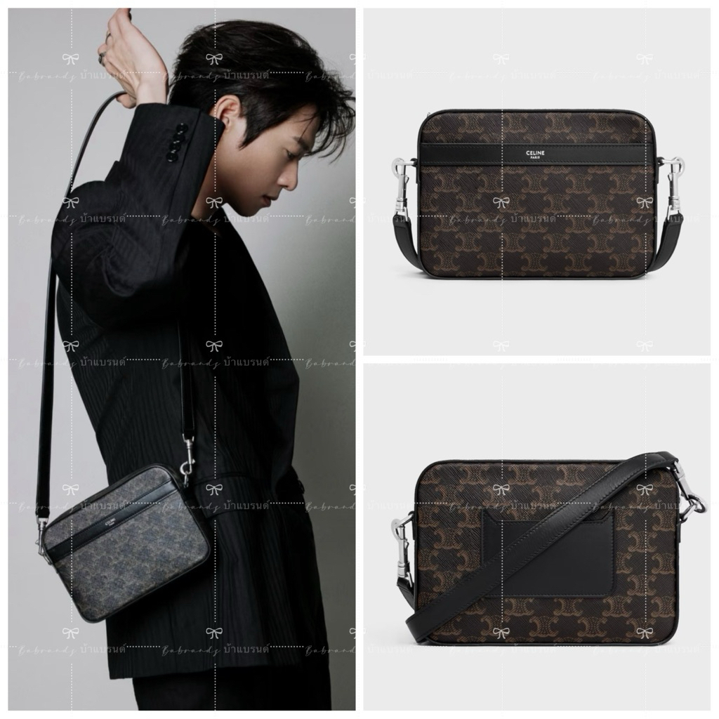 🔥พร้อมส่ง🔥 New Celine Small Messager Bag in triomphe canvas and calf skin สวยราคาดีมาก