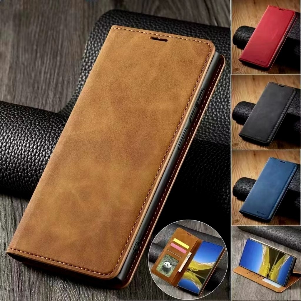 【รุ่นใหม่】เคสฝาพับ XUNTE สำหรับ Vivo X200 X200Pro V17 V19 V17Pro V20 Y19 V15pro V21 V25 V29 V29E V27 Pro ใส่บัตร ตั้งได้
