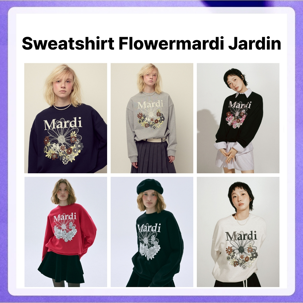 Mardi Mercredi Sweatshirt Flowermardi Jardin
