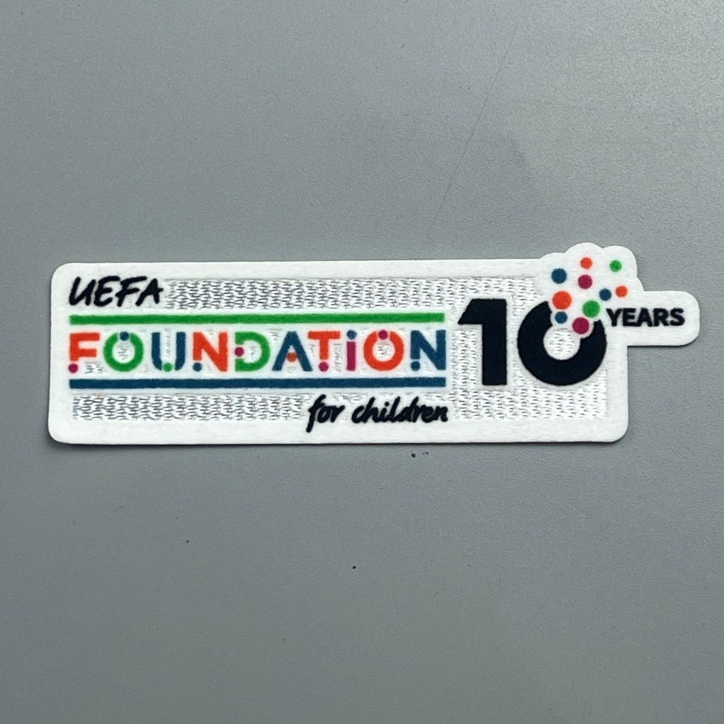 อาร์ม เสื้อฟุตบอล กัมมะหยี่ ฟาวเดชั่น 10 ปี Foundation 10 Years Badge Football Shirt