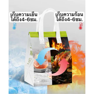 พร้อมส่ง(แพค 25 ใบ)ลิ้งค์2 ถุงเก็บความร้อน/ความเย็น ลายน่ารักก