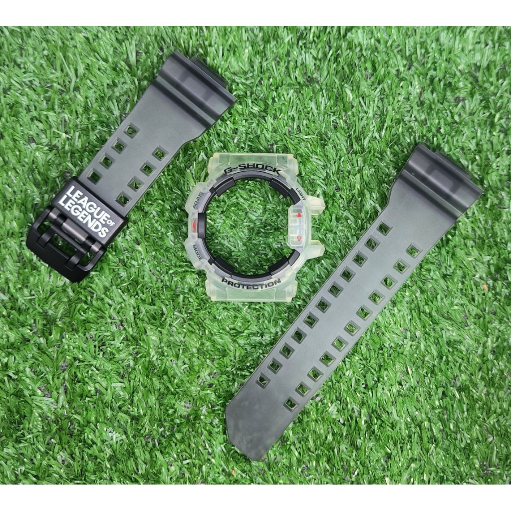 ⌚กรอบ/สายนาฬิกา G-Shock มือ1รุ่น 🤍GA-400🩶เจลขุ่น