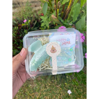 กิ๊บติดชื่อติกรม งานเซ็ต กิ๊บงับ+กิ๊บหนีบ ติดชื่อฟรี ตกแต่งฟรี กล่องฟรี การ์ดฟรี