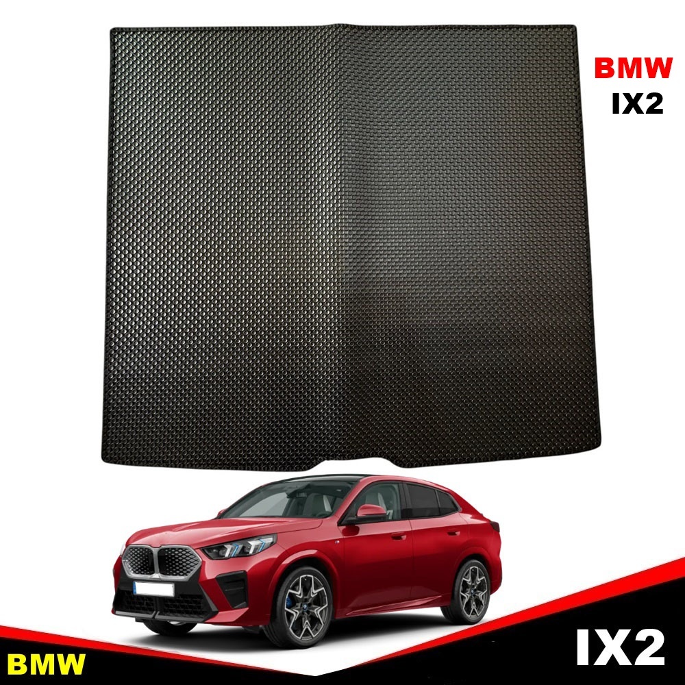 แผ่นปูท้ายรถ BMW iX2 U10 (2024-2030) พรมกระดุมเข้ารูป