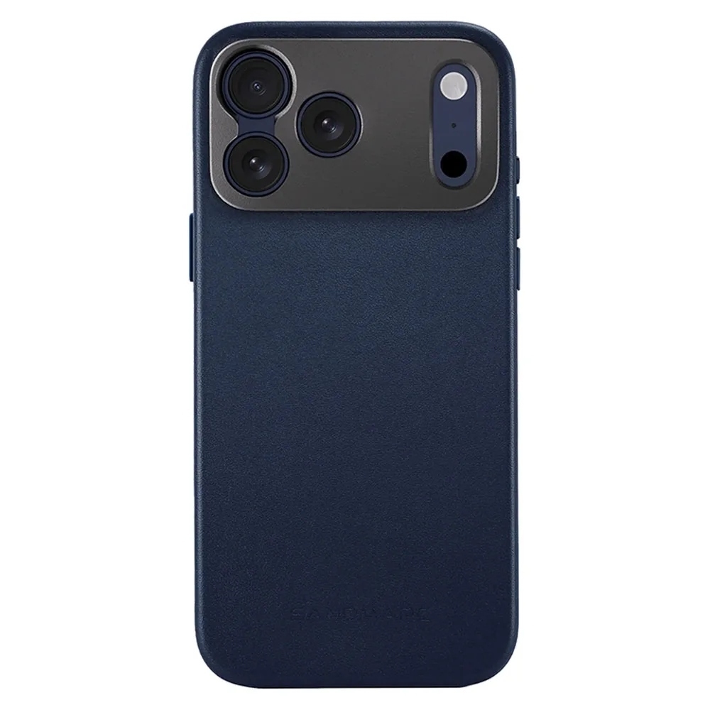 Sandmarc Pro Leather Case เคสกันกระแทกสำหรับ 17 Pro Max สี Navy