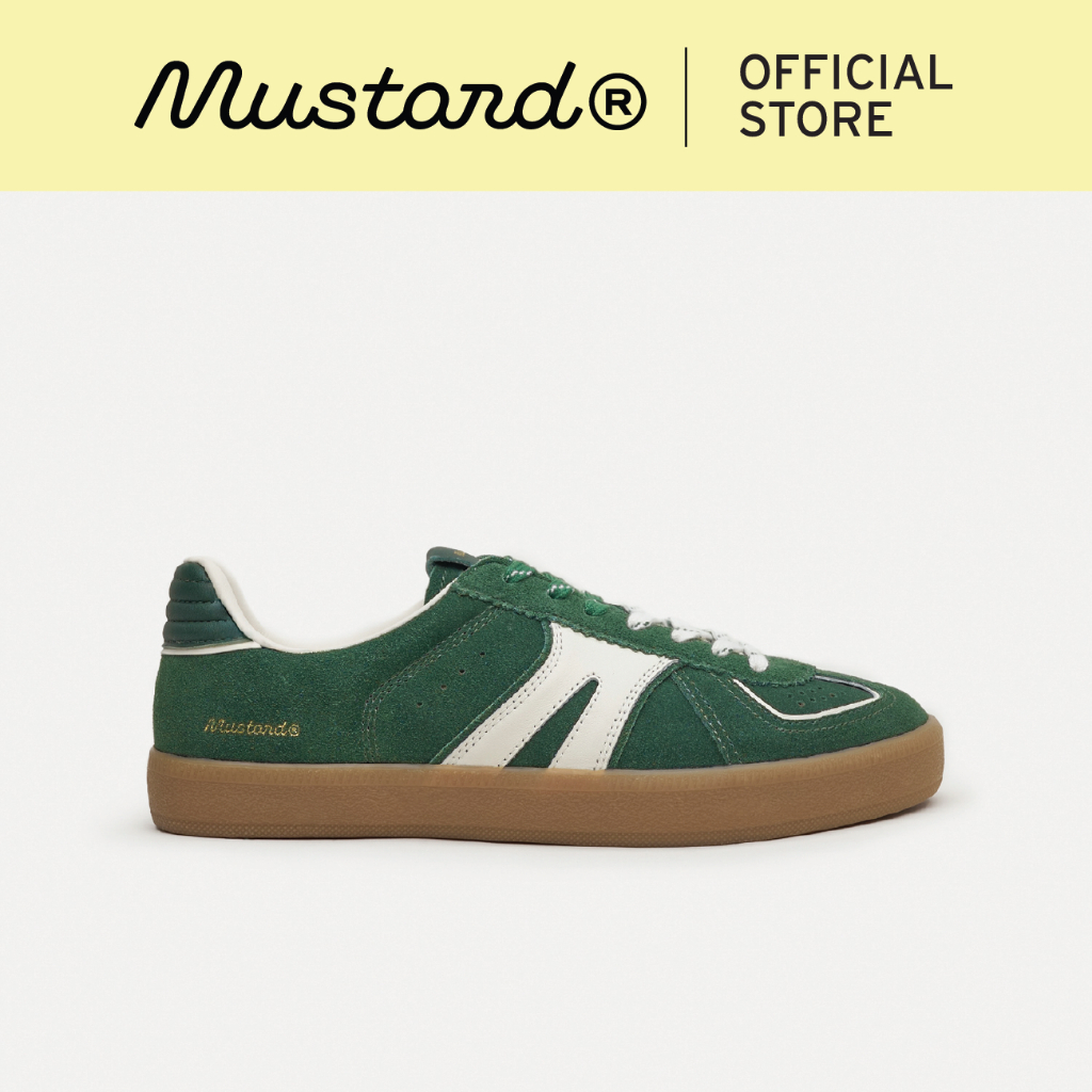 Mustard Sneakers Trace Court Green | รองเท้าหนัง