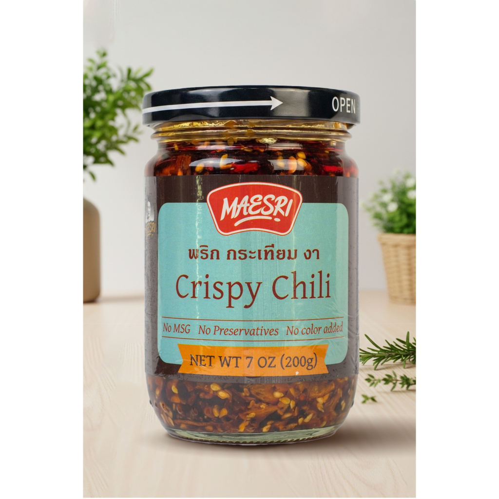 Crispy Chili พริก กระเทียม งา ตรา แม่ศรี