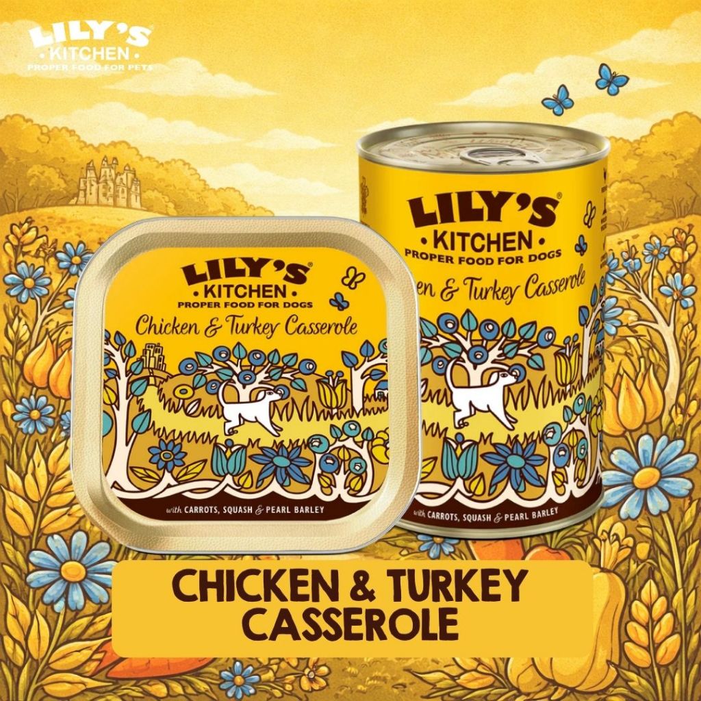 Lily’s Kitchen Chicken & Turkey Casserole  อาหารเปียก สำหรับสุนัข (Complete Wet Food)
