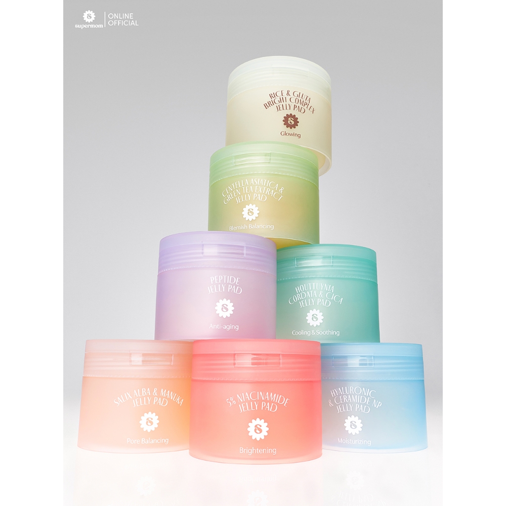 SUPERMOM | JELLY PAD เจลลี่แพด โทนเนอร์แพดและเป็นมินิมาร์คหน้าในตัวเดียวกัน Made in Korea