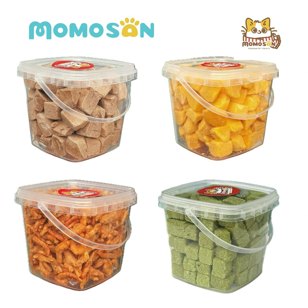 ขนมหมาแมว [กระปุก M] ขนมฟรีซดรายแมว เนื้อสัตว์100% อาหารหมา อาหารแมว อกไก่ หญ้าแมว ตับไก่ ไข่แดง แซลม่อน ขนมหมา ขนมแมว
