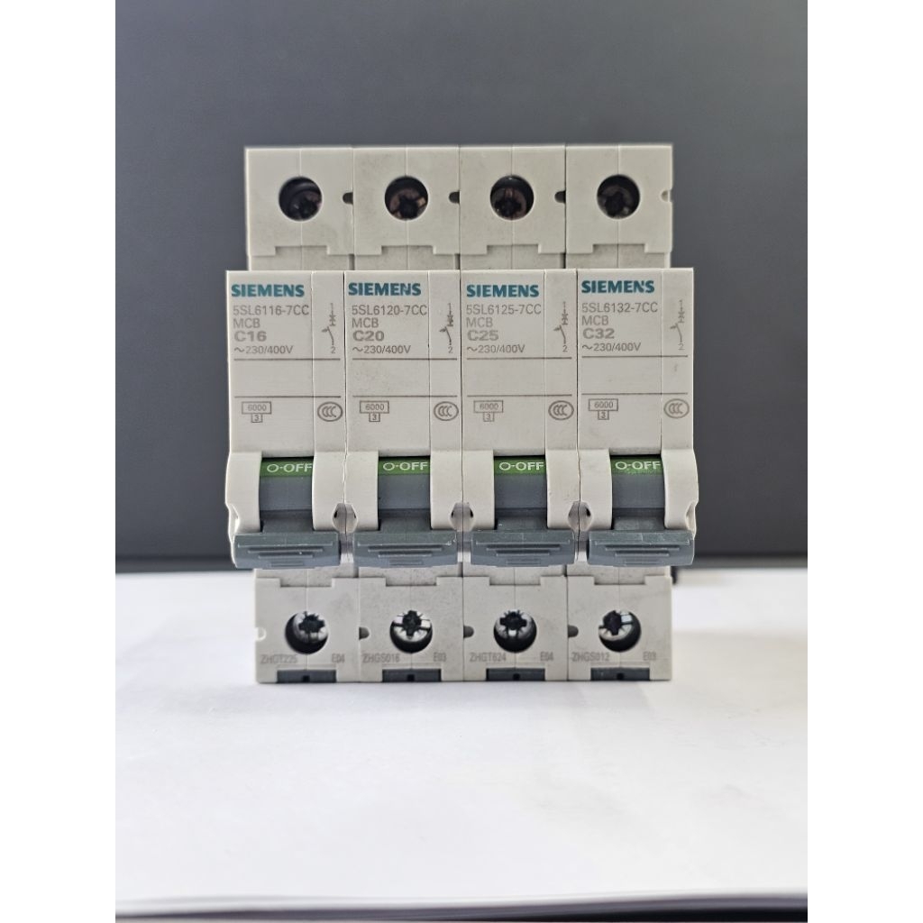 🔌 เบรกเกอร์ SIEMENS MCB ของแท้ 1P C16 / C20 / C25 / C32 6kA 230/400V