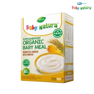 Baby Natura (1กล่อง) ข้าวกล้องบดผสมฟักทองออร์แกนิค120กรัม -ฟักทอง (F-B907-M90-N3)