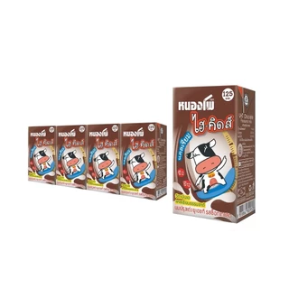นมหนองโพ นมโคแท้100% นมยูเอชที ไฮ-คิดส์ รสช็อคโกแลต 125ml (48 กล่อง/ลัง)