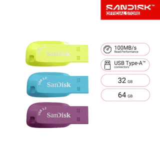 SanDisk Ultra Shift USB 3.2 Gen1 Flash Drive (SDCZ410 EP BB CO) 32GB 64GB