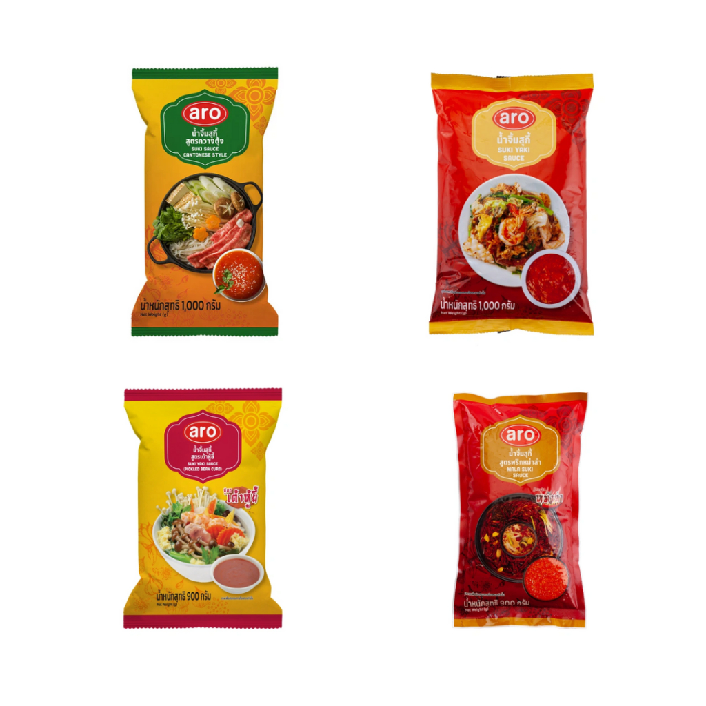 น้ำจิ้มสุกี้ สูตรกวางตุ้ง/สูตรเตาหู้ยี้/สูตรหม่าล่า ถุง 1 กิโลกรุม เข้มข้น