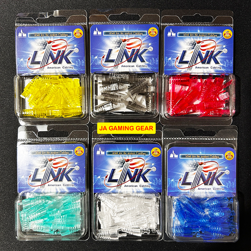 บูทครอบหัวสายแลน CAT6 Link US-662xA Crystal locking plug boot clear (บรรจุ 10 หัว/แพ็ค)