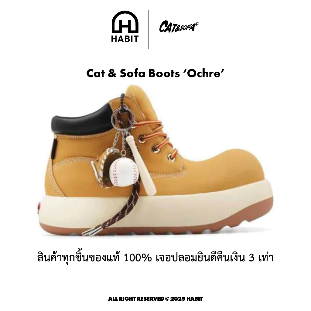✅พร้อมส่ง Cat & Sofa Boots 'Ochre' ของแท้💯
