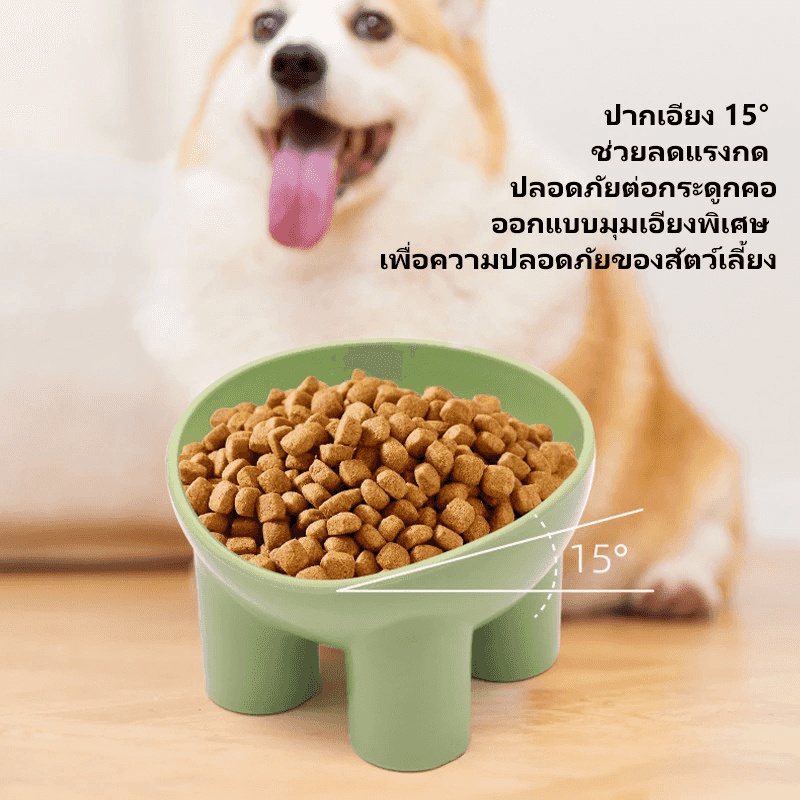 😻ที่ใส่อาหารสัตว์เลี้ยง ปากเอียง 15 องศา ชามสัตว์เลี้ยง ชามใส่อาหารสำหรับสัตว์เลี้ยง ชามอาหารแมว ชามให้อาหารสุนัข ชามแมว