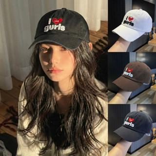 Halo studio พร้อมส่ง🔥หมวกเบสบอลสไตล์เกาหลีสุดเก๋ ปักลายหัวใจ…