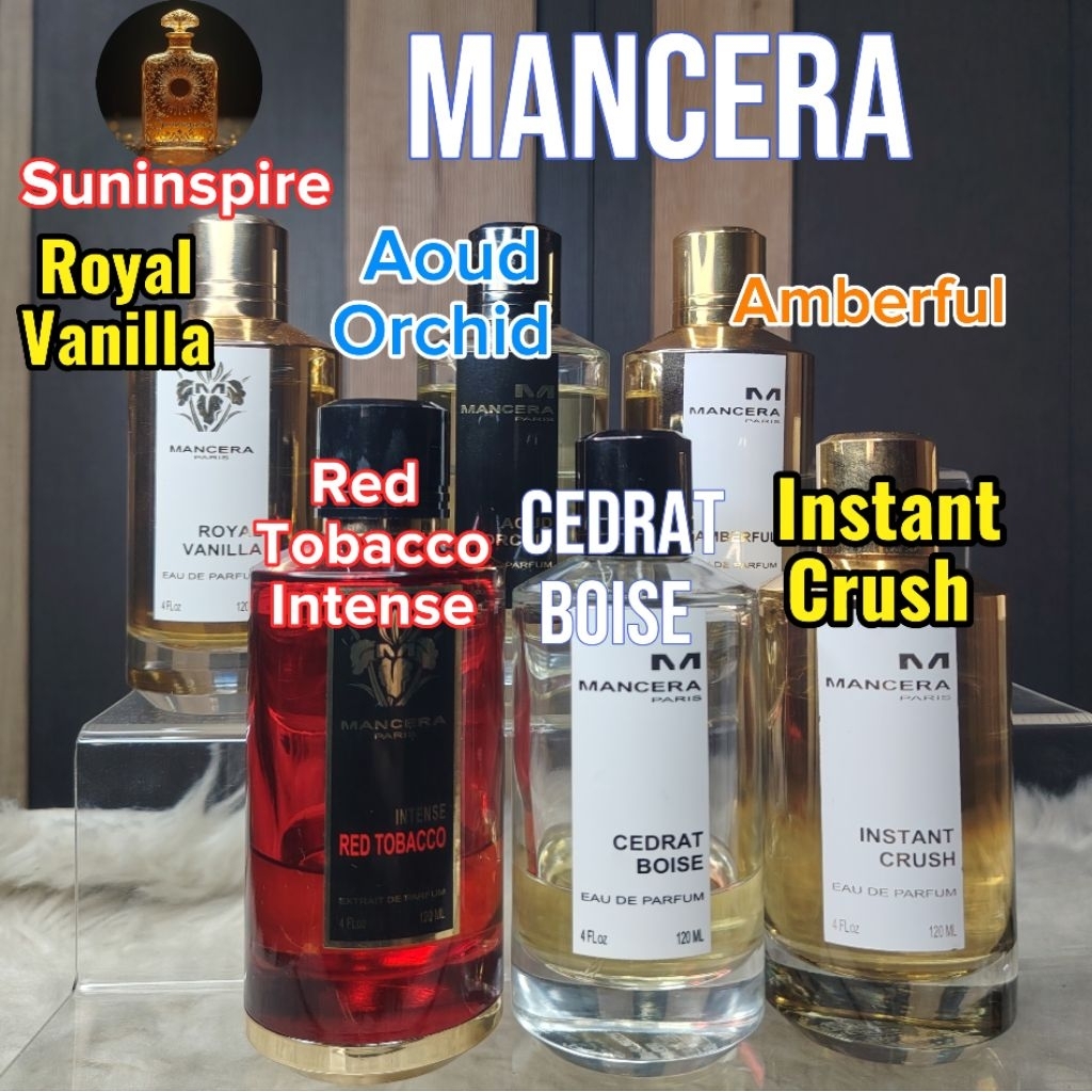 น้ำหอม​พกพา​ Mancera Royal Vanilla, Aoud Orchid, Amberful, Red Tobacco Intense, Cedrat Boise, Instan