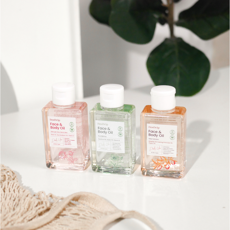 FACE & BODY OIL ดิวดรอป อ่อนโยน ซึมไว บำรุงลึก 100ml - รูปที่ 4