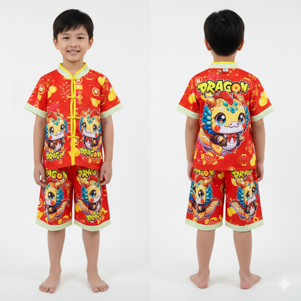 พร้อมส่ง  ///ชุดตรุษจีนเด็ก ไซส์ 1-8ปี