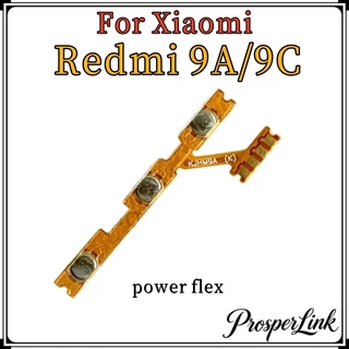 แพรปุ่มสวิตปิดเปิด ปุ่มเปิดปิด ปุ่มเปิดเสียง ปุ่มสวิตช์นอก สําหรับ Xiaomi Redmi 9A 9C