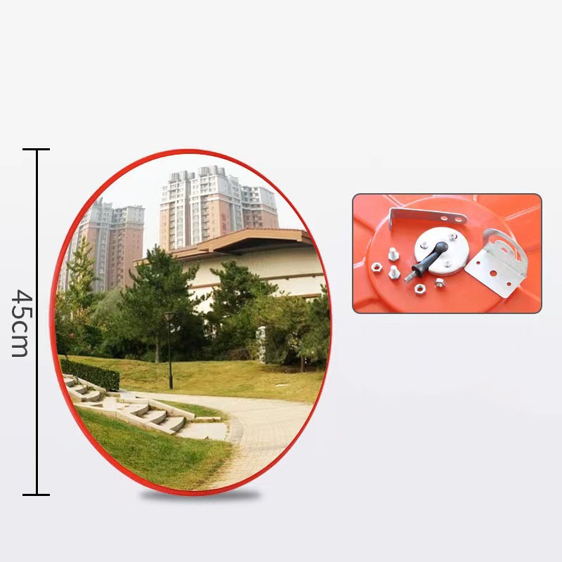 กระจกนูน กระจกโค้งจราจร กระจกโค้งโพลีคาร์บอเนต กระจกยุบตัวได้ไม่แตก อุปกรร์จราจร - รูปที่ 6