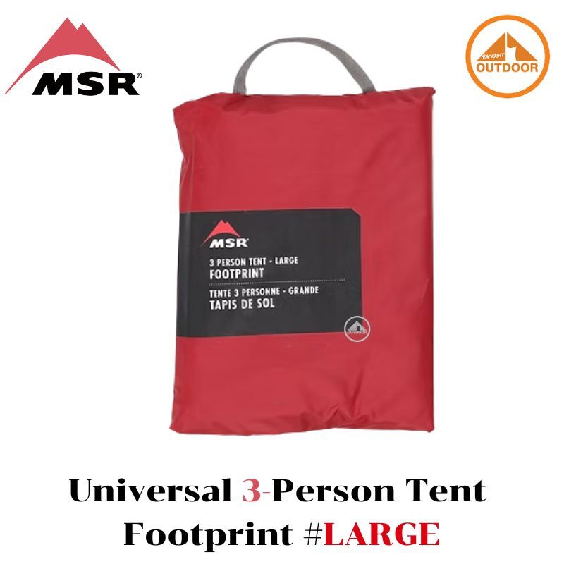 MSR Universal 3P Footprint #Large แผ่นรองพื้นของแท้ตรงรุ่น เต็นท์ MSR รุ่น Hubba Hubba LT 3P
