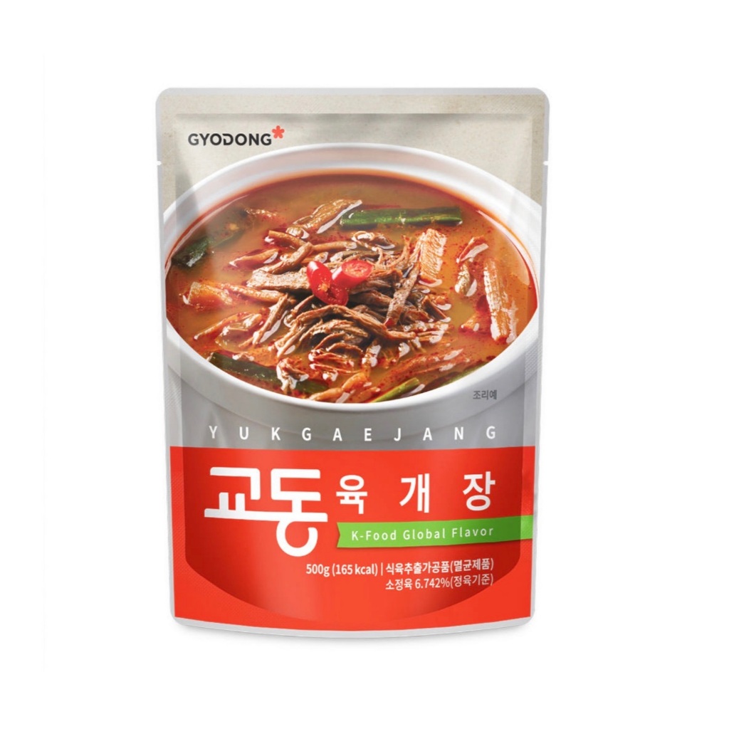 [ของแท้] 육개장 Gyodong Spicy Beef Soup (ซุปเนื้อวัวปรุงรสสำเร็จรูป) 500g