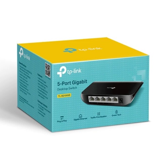Gigabit Switching Hub 5 Port TP-LINK TL-SG1005D (5") สวิตซ์ PoE(TL-SG1005D)