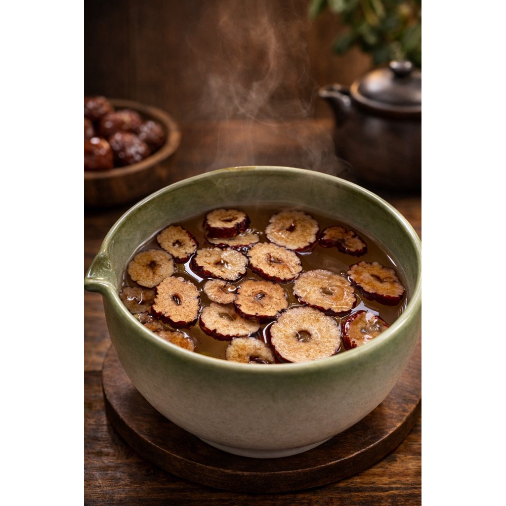 พุทราจีนอบแห้งหั่นสไลด์ บำรุงผิวและโลหิต - รูปที่ 3