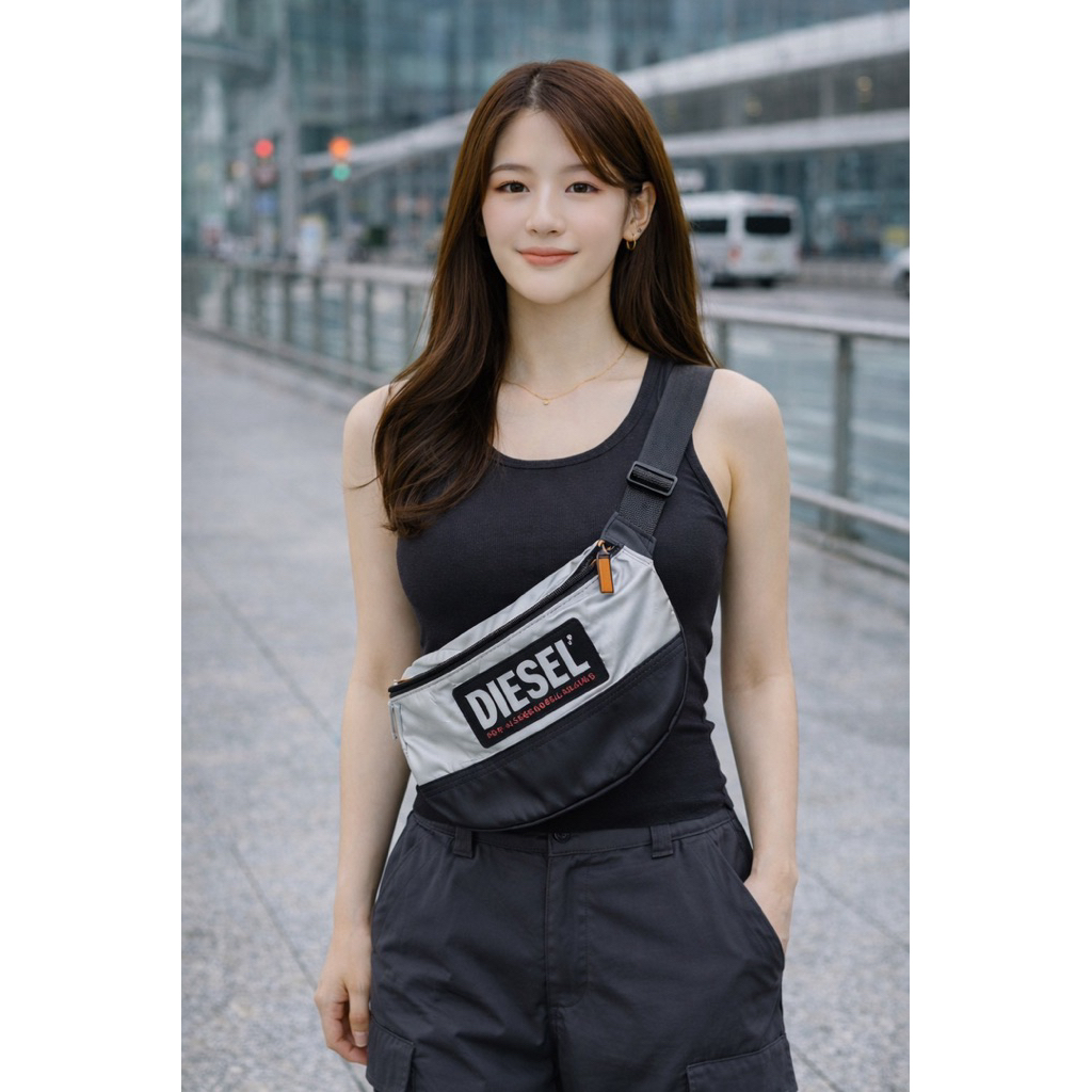 กระเป๋าสะพายคาดเอว Diesel แท้