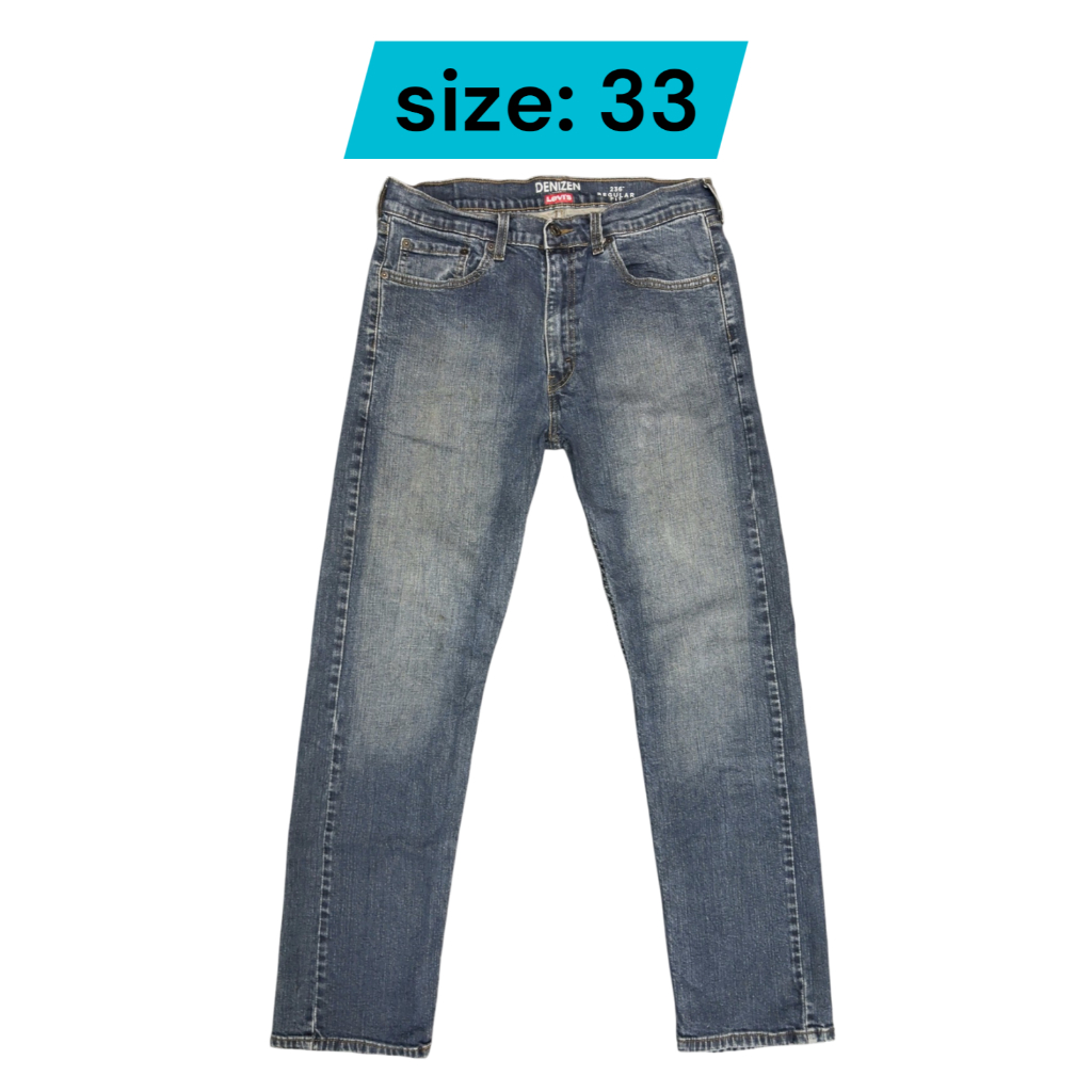 กางเกงยีนส์ Denizen Levi's เอว33 ยาว 41 ขา7.5 มือสอง รหัสs33